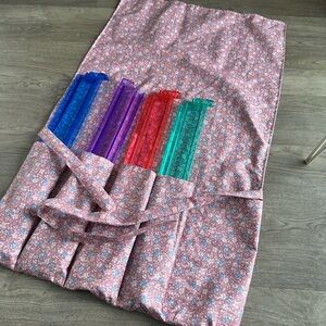 Mahjong traveling rack/pusher cover floral pattern